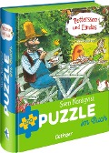 Cover-Bild zum Titel 'Pettersson und Findus. Puzzle im Buch. 100 Teile' von 'Sven Nordqvist'