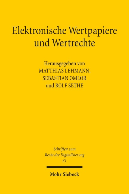 Elektronische Wertpapiere und Wertrechte - 