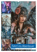Cover-Bild zum Titel 'Fahrt ins Abenteuer - Angel-Bikerinnen erkunden die Welt (Wandkalender 2026 DIN A2 hoch), CALVENDO Monatskalender' von 'Steffen Gierok-Latniak'