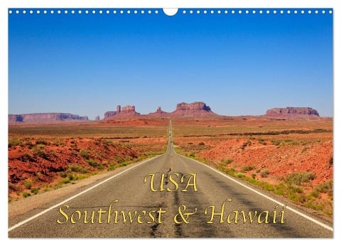 USA Southwest & Hawaii (Wandkalender 2024 DIN A3 quer), CALVENDO Monatskalender - Dominik Wigger