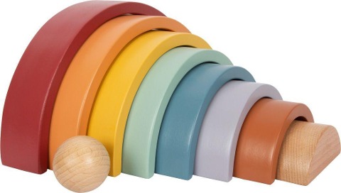 Holzbausteine Regenbogen "Safari" - 