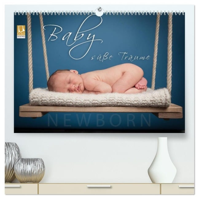 Baby - süße Träume (hochwertiger Premium Wandkalender 2026 DIN A2 quer), Kunstdruck in Hochglanz - Monika Schöb