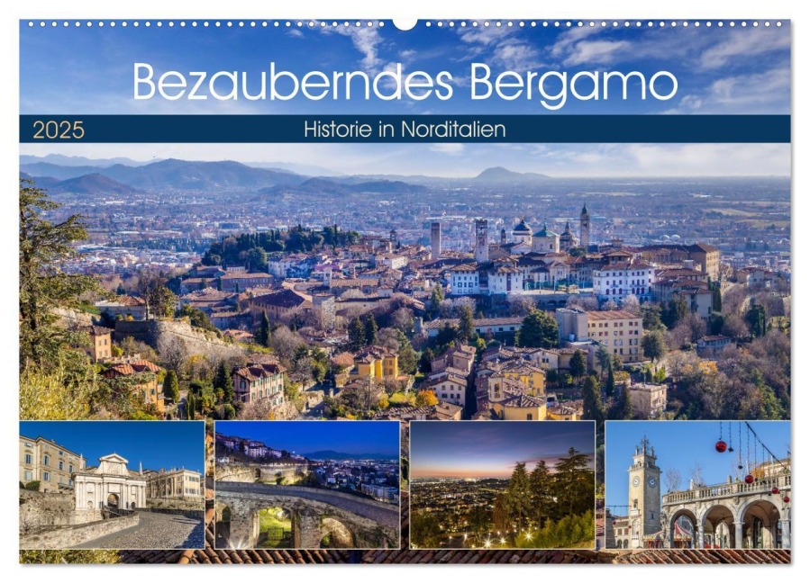 Bezauberndes Bergamo (Wandkalender 2025 DIN A2 quer), CALVENDO Monatskalender - Melanie Viola