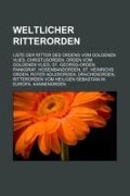 Cover-Bild zum Titel 'Weltlicher Ritterorden' von ''