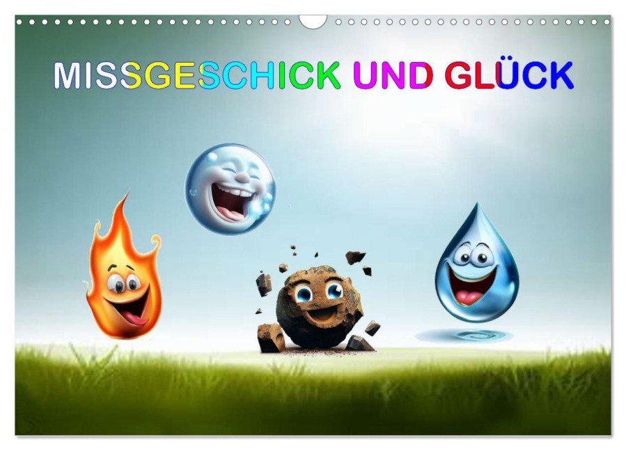 Missgeschick und Glück (Wandkalender 2026 DIN A3 quer), CALVENDO Monatskalender - Ingrid Besenböck