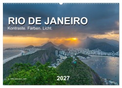 Cover-Bild zum Titel 'Rio de Janeiro - Kontraste. Farben. Licht (Wandkalender 2027 DIN A2 quer), CALVENDO Monatskalender' von 'WSLumicolor_Art'