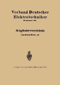 Mitgliederverzeichnis - Verband Deutscher Elektrotechniker