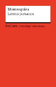 Cover-Bild zum Titel 'Lettres persanes' von 'Charles de Montesquieu'