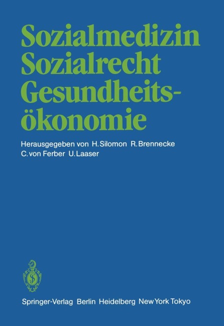 Sozialmedizin Sozialrecht Gesundheitsökonomie - 