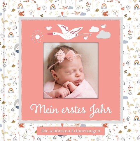 Babyalbum mit Fensterausschnitt für das 1. Lebensjahr zum Eintragen der schönsten Momente und Erinnerungen mit Platz für Fotos | für Mädchen - Lisa Wirth