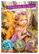 Cover-Bild zum Titel 'Elfenkinder der Natur - Niedlicher Termin-Planer für das Jahr (Tischkalender 2026 DIN A5 hoch), CALVENDO Monatskalender' von 'Anja Frost'