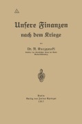 Cover-Bild zum Titel 'Unsere Finanzen nach dem Kriege' von 'Robert Rene Kuczynski'