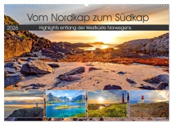 Cover-Bild zum Titel 'Vom Nordkap zum Südkap (Wandkalender 2026 DIN A2 quer), CALVENDO Monatskalender' von 'Christa Kramer'