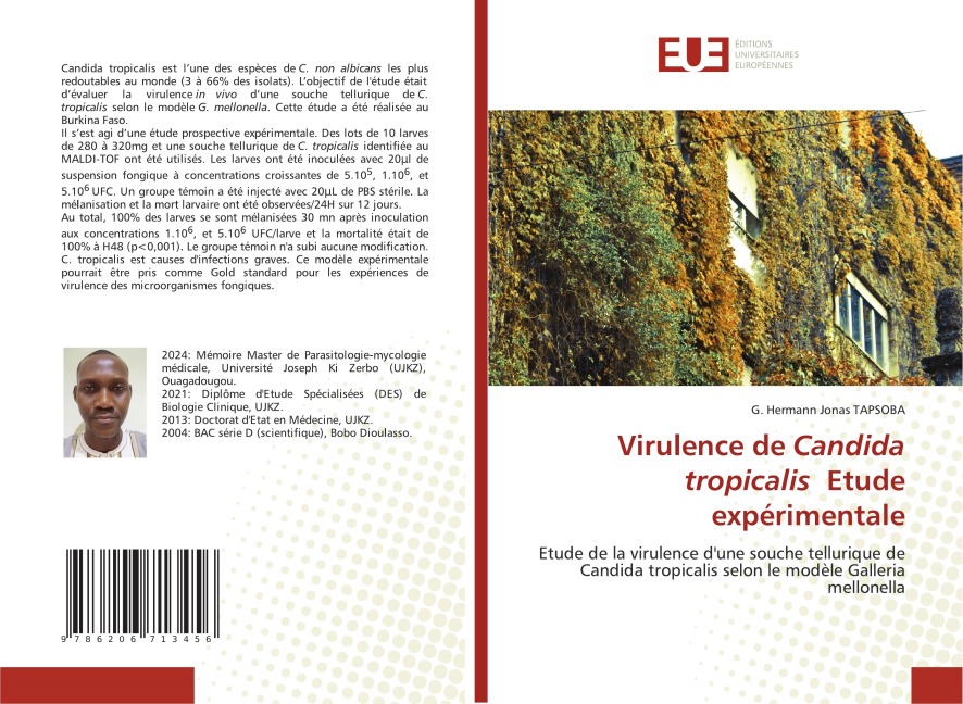 Virulence de Candida tropicalis Etude expérimentale - G. Hermann Jonas Tapsoba