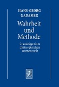 Hermeneutik I. Wahrheit und Methode - Hans-Georg Gadamer