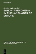 Sandhi Phenomena in the Languages of Europe - 