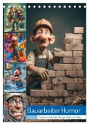 Cover-Bild zum Titel 'Bauarbeiter Humor (Tischkalender 2026 DIN A5 hoch), CALVENDO Monatskalender' von 'Steffen Gierok-Latniak'