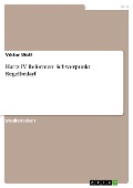 Cover-Bild zum Titel 'Hartz IV Reformen: Schwerpunkt Regelbedarf' von 'Viktor Wolf'