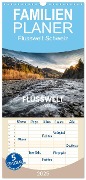 Familienplaner 2025 - Flusswelt Schweiz mit 5 Spalten (Wandkalender, 21 x 45 cm) CALVENDO - Simon Schuhmacher