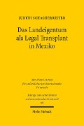 Cover-Bild zum Titel 'Das Landeigentum als Legal Transplant in Mexiko' von 'Judith Schacherreiter'