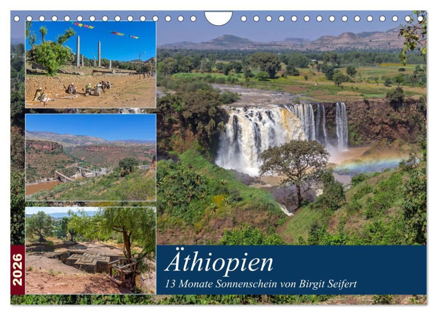 Äthiopien - 13 Monate Sonnenschein (Wandkalender 2026 DIN A4 quer), CALVENDO Monatskalender - Birgit Seifert