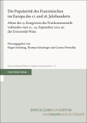 Cover-Bild zum Titel 'Die Popularität des Französischen im Europa des 17. und 18. Jahrhunderts' von ''
