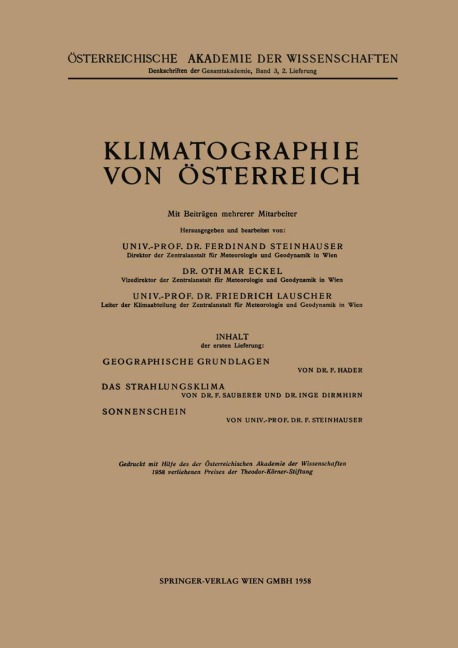 Klimatographie von Österreich - 