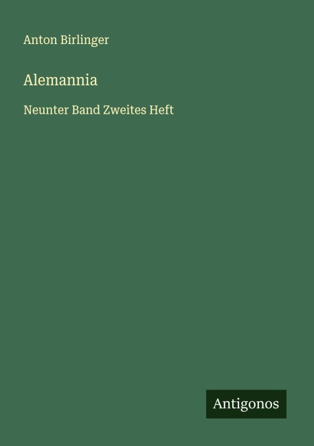 Alemannia - Anton Birlinger