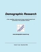 Demographic Research, Volume 7 - 