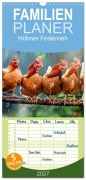 Cover-Bild zum Titel 'Familienplaner 2027 - Hühner Federvieh mit 5 Spalten (Wandkalender, 21 x 45 cm) CALVENDO' von 'Peter Roder'