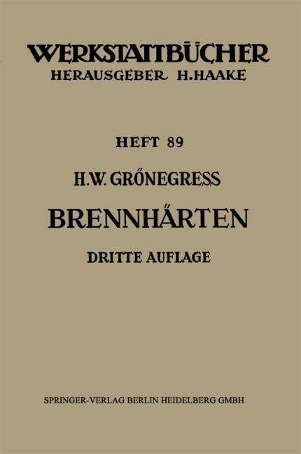 Brennhärten - Hans Wilhelm Grönegress