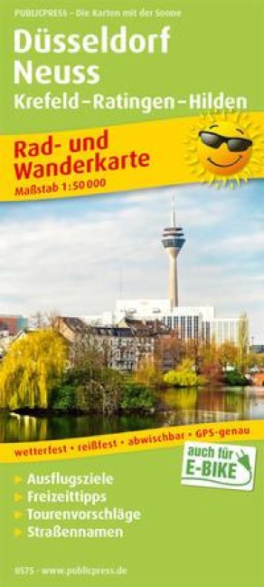 Düsseldorf - Neuss, Krefeld - Ratingen - Hilden . 1:50 000 - 