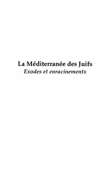 Mediterrannee des juifs - Balta Paul