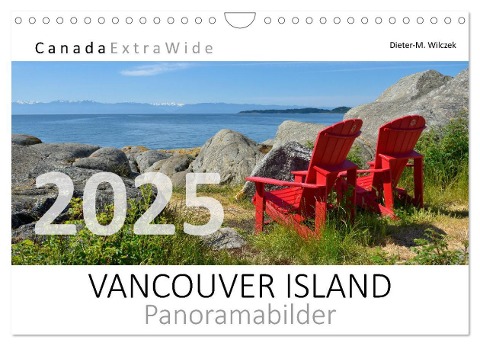 Vancouver Island Panoramabilder (Wandkalender 2025 DIN A4 quer), CALVENDO Monatskalender - Dieter-M. Wilczek