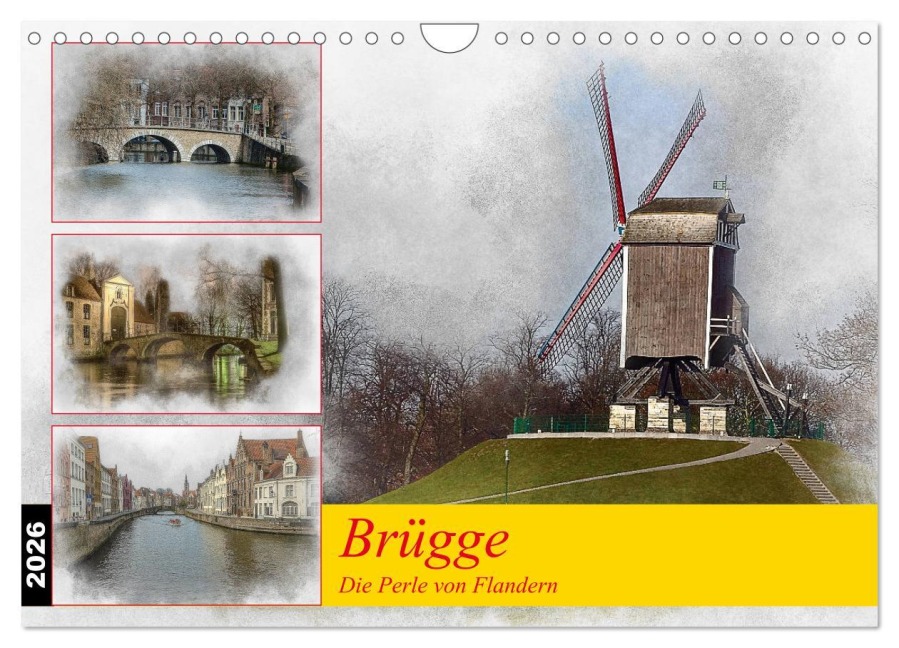 Brügge, die Perle von Flandern (Wandkalender 2026 DIN A4 quer), CALVENDO Monatskalender - Alain Gaymard