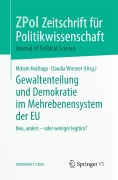 Cover-Bild zum Titel 'Gewaltenteilung und Demokratie im Mehrebenensystem der EU' von ''