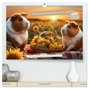 Cover-Bild zum Titel 'Meerschweinchen mal anders! (hochwertiger Premium Wandkalender 2026 DIN A2 quer), Kunstdruck in Hochglanz' von 'Heidi Spiegler'
