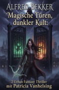 Cover-Bild zum Titel 'Magische Türen, dunkler Kult: 2 Urban Fantasy Thriller mit Patricia Vanhelsing' von 'Alfred Bekker'