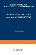 Cover-Bild zum Titel 'Die Philosophie des Rechts in Historischer Perspektive' von 'C. J. Friedrich'