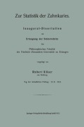 Cover-Bild zum Titel 'Zur Statistik der Zahnkaries' von 'Robert Klöser'