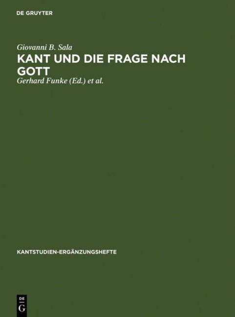 Kant und die Frage nach Gott - Giovanni B. Sala