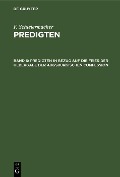 Cover-Bild zum Titel 'Predigten in Bezug auf die Feier der Uebergabe der Augsburgischen Confession' von 'F. Schleiermacher'