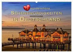 12 wunderschöne Sehenswürdigkeiten in Deutschland (Wandkalender 2025 DIN A2 quer), CALVENDO Monatskalender - Peter Roder