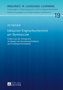 Cover-Bild zum Titel 'Inklusiver Englischunterricht am Gymnasium' von 'Jan Springob'