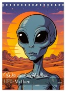 Cover-Bild zum Titel 'Wir sind nicht allein - UFO-Mythen (Tischkalender 2026 DIN A5 hoch), CALVENDO Monatskalender' von 'Sell Pixs:Sell'