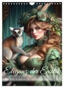 Cover-Bild zum Titel 'Eleganz der Exotik - Femme Fatale im Bohème-Chic mit tierischen Begleitern (Wandkalender 2026 DIN A4 hoch), CALVENDO Monatskalender' von 'Fotodesign Verena Scholze'