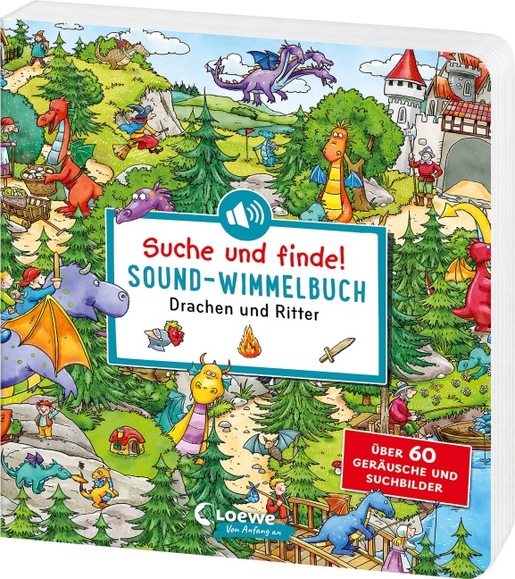 Suche und finde! Sound-Wimmelbuch - Drachen und Ritter - 