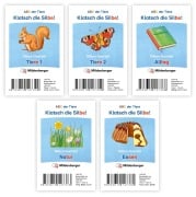 Cover-Bild zum Titel 'ABC der Tiere 1 Neubearbeitung - Klatsch die Silbe! Kartenspiel-5er-Set' von ''