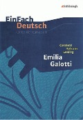 Cover-Bild zum Titel 'Emilia Galotti: Gymnasiale Oberstufe. EinFach Deutsch Unterrichtsmodelle' von 'Gotthold Ephraim Lessing, Martin Heider'