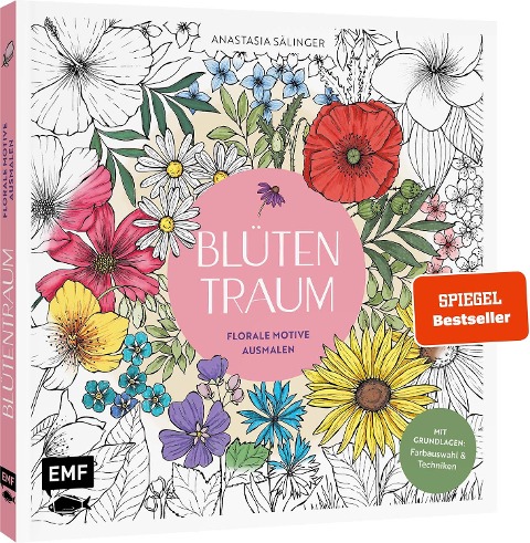 Blütentraum - Florale Motive ausmalen - Anastasia Sälinger